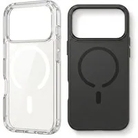 Futurea Handyhülle für iPhone 18 Pro/Pro Max Transparent Matt schwarz MagSafe kompatibel 6,3" - 6,9", Case passgenau, mit iPhone 17 Pro und iPhone 17 Pro Max kompatibel