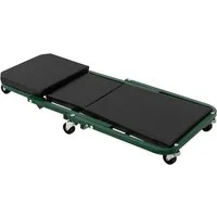ECD Germany Transportroller 2in1 Montage-Sitz & Rollbrett Werkstatthocker Werkstattliege bis 150kg, Montagerollbrett 360° Ideal für Werkstatt Autoreparatur Reifenwechsel