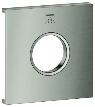 GROHE Metallplatte Grohtherm Aqua Tiles 107173, Symbol: Kopfbrause 5 supersteel, 107173DC00 107173DC00