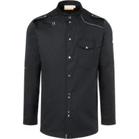 Karlowsky Fashion Kochjacke KARLOWSKY Herren Kochhemd NEW-IDENTITY Schwarz