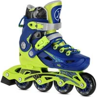 NILS EXTREME Inlineskates Inliner Blaze Blau Inline Skates größenverstellbar, Mitwachsend durch einfaches PUSH-System