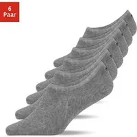 SNOCKS Füßlinge Invisible Socks Sneaker Socken Damen & Herren (6-Paar) aus Bio-Baumwolle, mit Anti-Rutsch-Pad und unsichtbar in den Schuhen