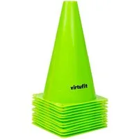 VirtuFit Spieltisch VirtuFit Markierungskegel Set 23 cm 12 Stück aus PE Kunststoff Grün