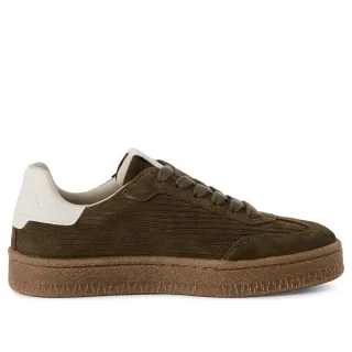 Tamaris Damen Olivgrün Wildleder Fashion Schnürschuhe