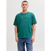 Jack & Jones Rundhalsshirt JJESTAR mit Pigmentprint und Baumwollgefühl Baumwolle, relaxed fit