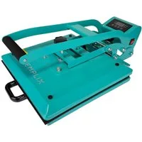 Semplix Bügelmaschine - Transferpresse 38x38 Clamshell Textildruck LCD Touch Heißpresse, 1400 W