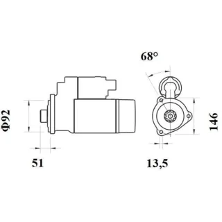Mahle Anlasser  MS761