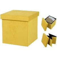 Urban Living Sitzwürfel Sitzhocker mit Stauraum Aufbewahrungsbox Sitz, gepolsterte Sitzfläche, bis 120 kg bleastbar