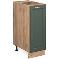 Vicco Apothekerschrank Fame-Line, Grün-Gold Landhaus/Eiche, 30 cm ohne Arbeitsplatte (1-St)