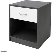 HTI-Line Nachtkommode Nachtschrank Nina mit Schublade (Stück, 1 St., 1 Nachtschrank), Nachttisch Nachtkommode Nachtkonsole
