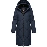 Ragwear Steppmantel Rebela stylischer Winterparka mit abnehmbarer Kapuze