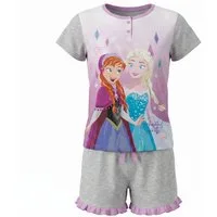 Disney Schlafanzug Disney Die Eiskönigin Elsa Kinder kurzarm Pyjama 100% Baumwolle, Gr. 98 bis 128