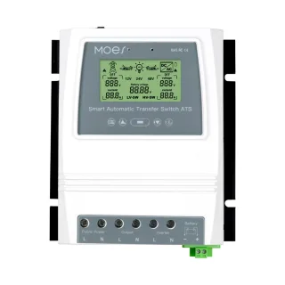 MOES BAT-80A Tuya bluetooth Intelligent Dual Power Controller 80A 16KW ATS Automatic Transfer Switch for Off-Grid Solar