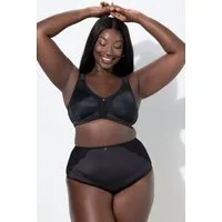Ulla Popken Slip Maxislip Satin Spitzen-Rückseite