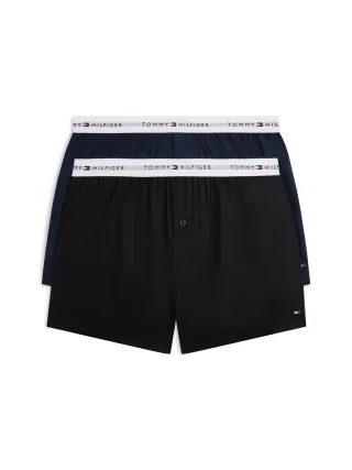 2P WOVEN BOXER Navy Blue/Black - Gr. - S