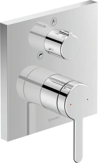 Duravit C.1 Einhebel-Wannenmischer Unterputz Chrom Hochglanz 150x77x150 mm - C15210011010 C15210011010