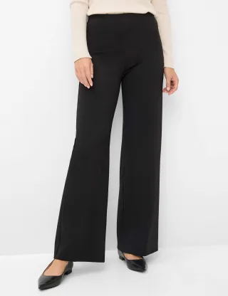 Raphaela by Brax Damen Marlenehose Style LILLYTH FLARED BLACK, schwarz, Gr. 36
