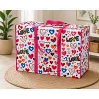 Ebaxx Aufbewahrungstasche Jumbo Unterbett Aufbewahrungstasche Tasche Camping XL 80x55x25 cm Groß