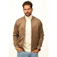 OneRedox Blouson als Weiche Übergangsjacke mit Baseball-Kragen Herren Blousonjacke im Bomberjacken Stil als Layering-Piece