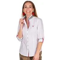 Orbis Textil GmbH & Co. KG Trachtenbluse Trachtenbluse - DEBORA - weiß