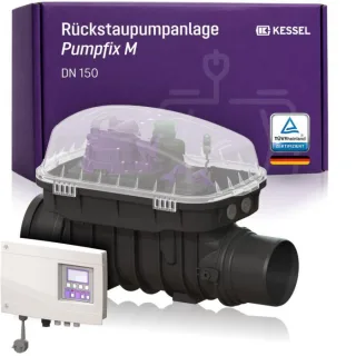 KESSEL Rückstaupumpanlage Pumpfix M 24150 DN 150 für fäkalienhaltiges Abwasser mit Comfort-Steuerung