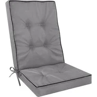 Aspero Sitzauflage Premium Hochlehner Stuhlauflage Alicante, Gepolsterte und wasserdichte Outdoor Auflage