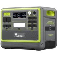 Fossibot Stromerzeuger F2400 2400 W Leistung, 2048 Wh LiFePO4-Akku, Tragbares Kraftwerk, 4,60 in kW, 3xAC RV Auto USB Typ-C QC3.0 PD DC5521 Reine Sinuswelle Vollsteckdosen