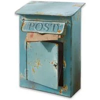 Mirabeau Organizer Deko-Briefkasten Boîte Postale antikblau