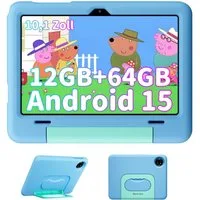blackview 10,1 Zoll TAB Kids Android 15 mit Stylus Tablet (64 GB, Android 15, 5G wifi, Android 15, Google Kids Space, Gemini AI 2.0)