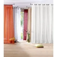 OTTO home Gardine REGINA (2 St), Ösen, transparent, Vorhang, Fertiggardine, 2-er Set, transparent, modern, Struktur