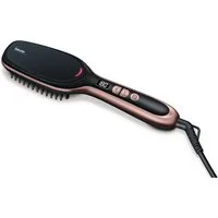 BEURER Haarglättbürste HS 60 Haarglättungsbürste für geschmeidige, glänzende Haare, Mit Keramik Beschichtung zum Schutz der Haare und Ionenfunktion