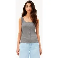 Armedangels Shirttop POINTELLE Top aus 100% Bio-Baumwolle (Fitted) Tiefer Rundhalsausschnitt