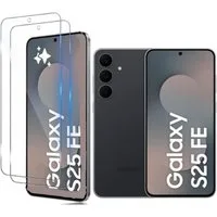 CLM-Tech Displayschutzglas 2X für Samsung Galaxy S25 FE 6,7 Zoll, Set, 2 Stück, Anti-Fingerabdruck und blasenfreie Anbringung