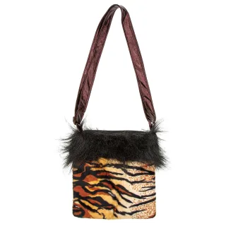 buttinette Tasche "Tiger", schwarz/braun