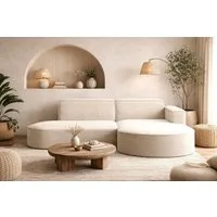 Kaiser Möbel Ecksofa Designer MODENA STUDIO L stoff Cord, Ecksofa, Cord Sofa, L-Form, Links/Rechts wählbar