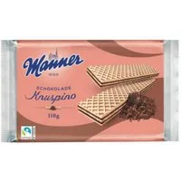 Manner Kekse, Manner Knuspino Schokoladenwaffeln mit Schokoladencremefüllung 110g