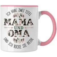 Trendation Tasse Trendation - Mama und Oma Tasse Geschenk für Oma Weihnachten Geburtsta
