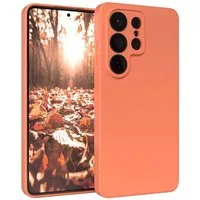 EAZY CASE Handyhülle TPU Hülle für Samsung Galaxy S26 Ultra 6,9 Zoll, Schutzhülle mit Kameraschutz Telefonhülle elastisch Bumper tpu Orange