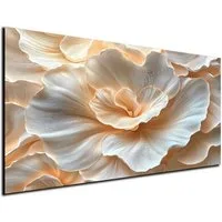 DARO Design Leinwandbild Modern Abstrakt Wandbilder XXL Wandbild Wand Deko Leinwand Bilder, (Blume mit Blüten - Bild groß Wohnzimmer Schlafzimmer Küche Esszimmer Einteilig Querformat Fotodruck Leinwände Wanddeko Abstrakte Kunst Boho), 30x20 cm