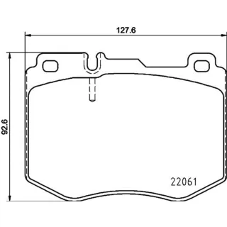 Hella Bremsbel?ge vorne Mercedes C-Klasse Cls E-Klasse 8DB355021-671
