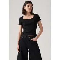 Levi's® T-Shirt Levi's® Essential T-Shirt mit quadratischem Ausschnitt Feinrippqualität