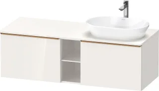Duravit D-Neo Konsolenwaschtischunterbau wandhängend Weiß Hochglanz 1400x550x459 mm - DE4950R0422000 DE4950R04220000