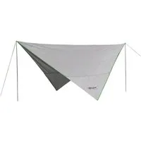 Portal Outdoor Sonnensegel "Mesa grau - grün" Camping Markise, 350x350x220 cm Camping, (komplett-Set, mit Transporttasche), UV 50+ / inkl. Tragetasche