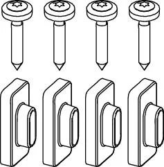 Tece Ersatzt. Montageset für Spülkasten , 9820040 9820040