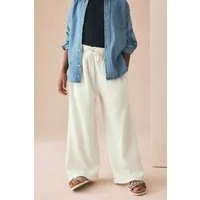 Next Palazzohose Hose mit weitem Bein in Knitteroptik (1-tlg)