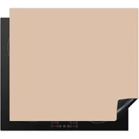 MuchoWow Herd-Abdeckplatte Beige - Farben - Unifarben, Vinyl, (1 tlg), Abdeckplatte für Ceranfeld, Herd Inductionsmatte, 57.6x51.6 cm
