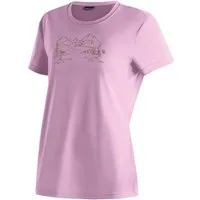 Maier Sports T-Shirt Wilma Print Damen Kurzarmshirt, leichtes Sommer Funktionsshirt, Rundhals, Reg Fit