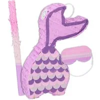 relaxdays Pinata Meerjungfrau mit Stab und Maske