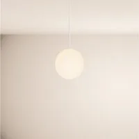 s.luce Pendelleuchte Orb Hängeleuchte Abhängung Weiß Orb/Farbverlauf Weiß