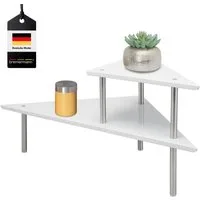 bremermann Küchenregal Küchen-Eckregal, Universalregal, Küchenregal, Gewürzregal, weiß